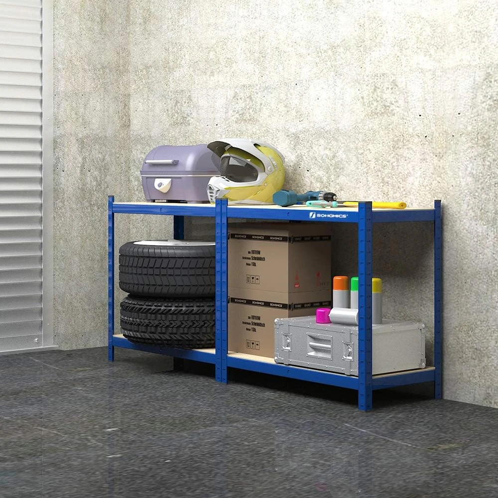 SONGMICS sunkiasvoris metalinis stelažas, 4 reguliuojamos lentynos, 160 x 80 x 40 cm, GLR88Q
