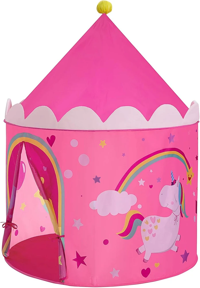 SONGMICS vaikiška žaidimų palapinė princesės pilis 101 x 101 x 135 cm LPT04PY