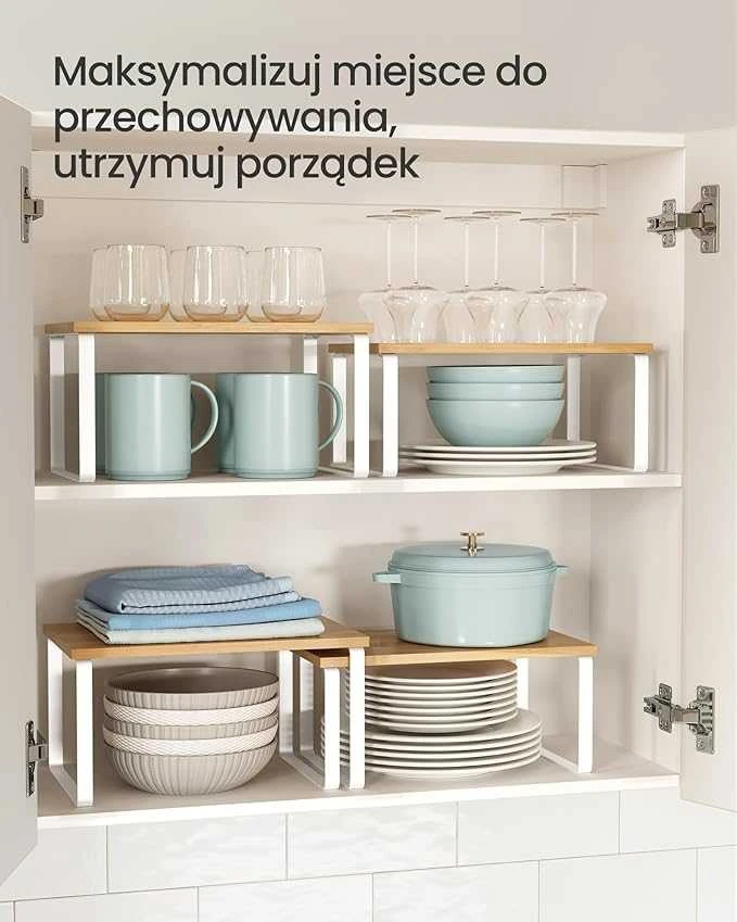SONGMICS Virtuvės lentynėlė, balta