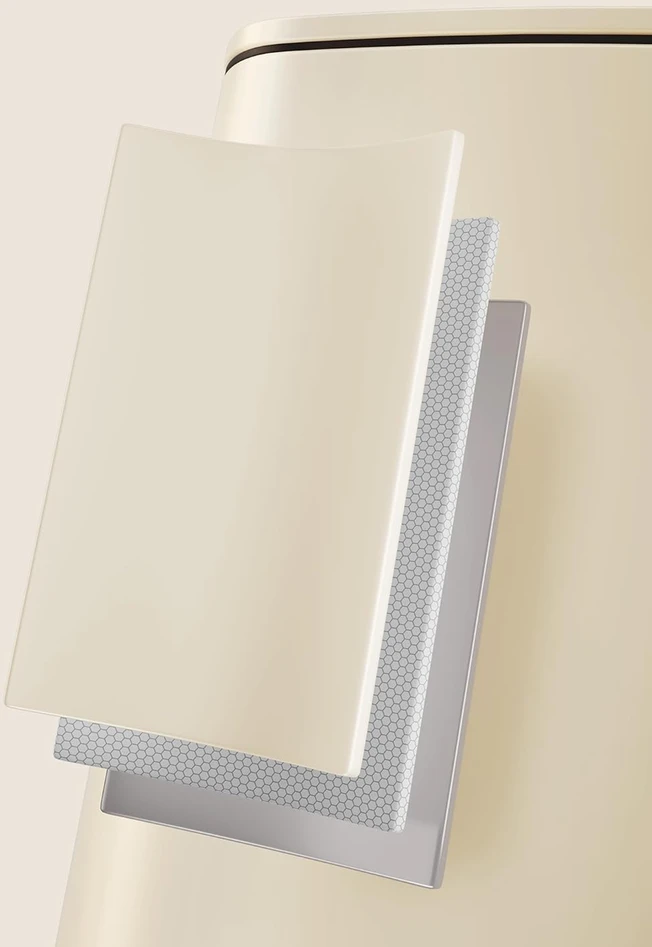 SONGMICS virtuvinis atliekų konteineris su pedalu, 30 l, vidinis kibiras, nerūdijančio plieno, švelnus uždarymas, smėlio spalvos, LTB593A02