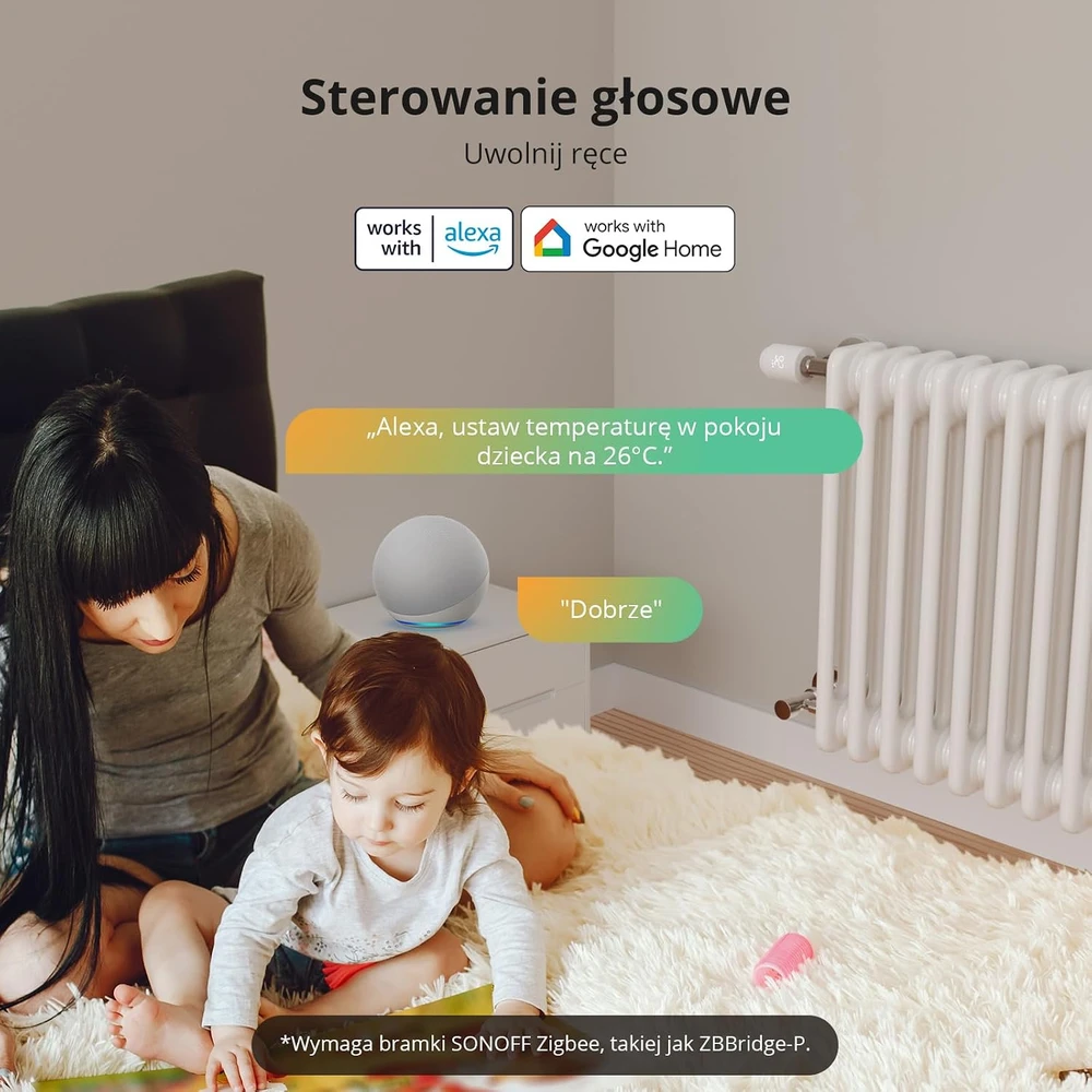 Głowica termostatyczna SONOFF ZigBee TRVZB 2Pak