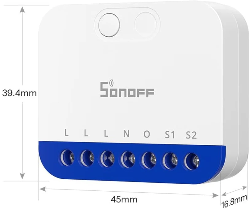 Sonoff Mini Extreme Dim išmanusis 1 kanalo Wi-Fi dimeris, Matter