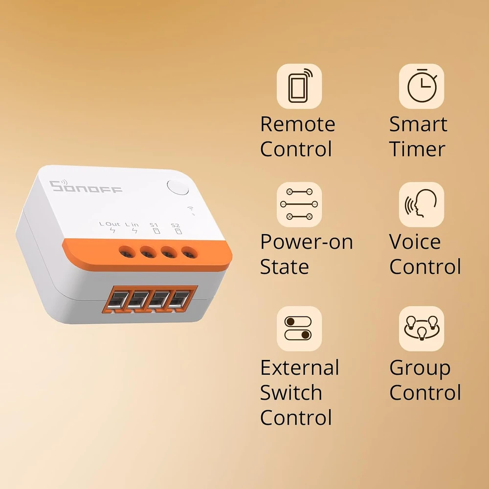 Sonoff ZBmini-L2 Extreme Zigbee 1 kanalo relė 6A