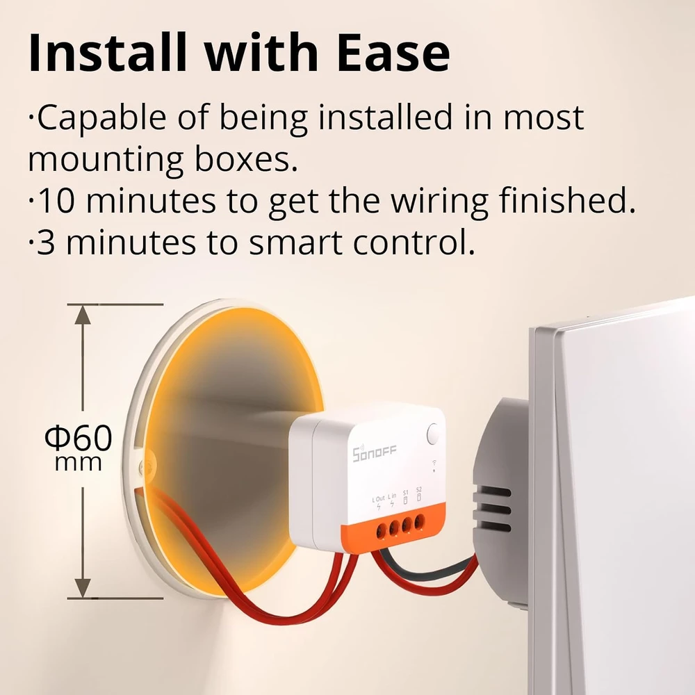 Sonoff ZBmini-L2 Extreme Zigbee 1 kanalo relė 6A
