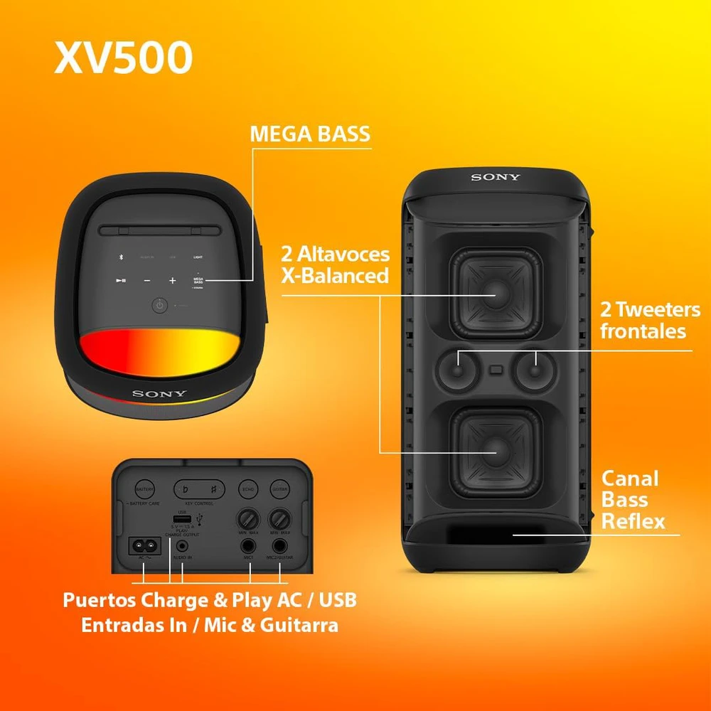 Sony SRS-XV500B nešiojama kolonėlė