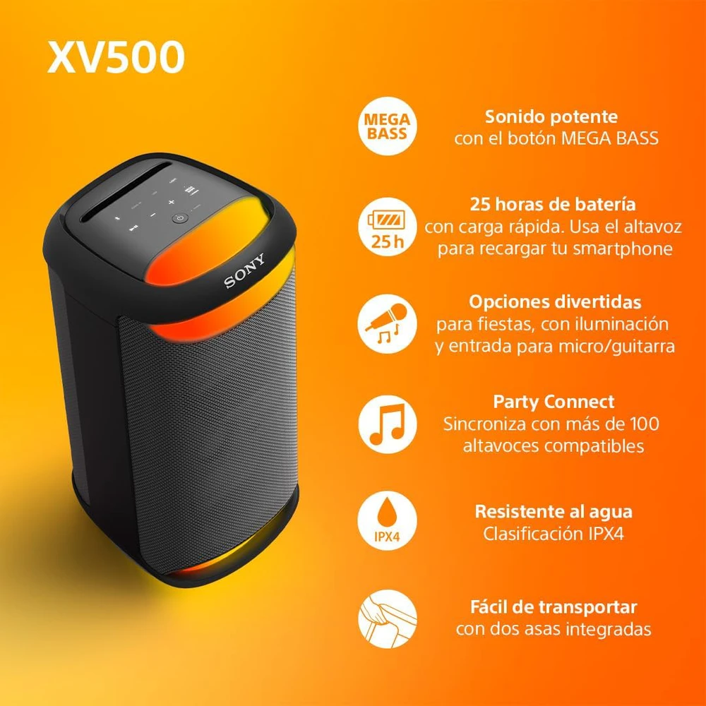 Sony SRS-XV500B nešiojama kolonėlė