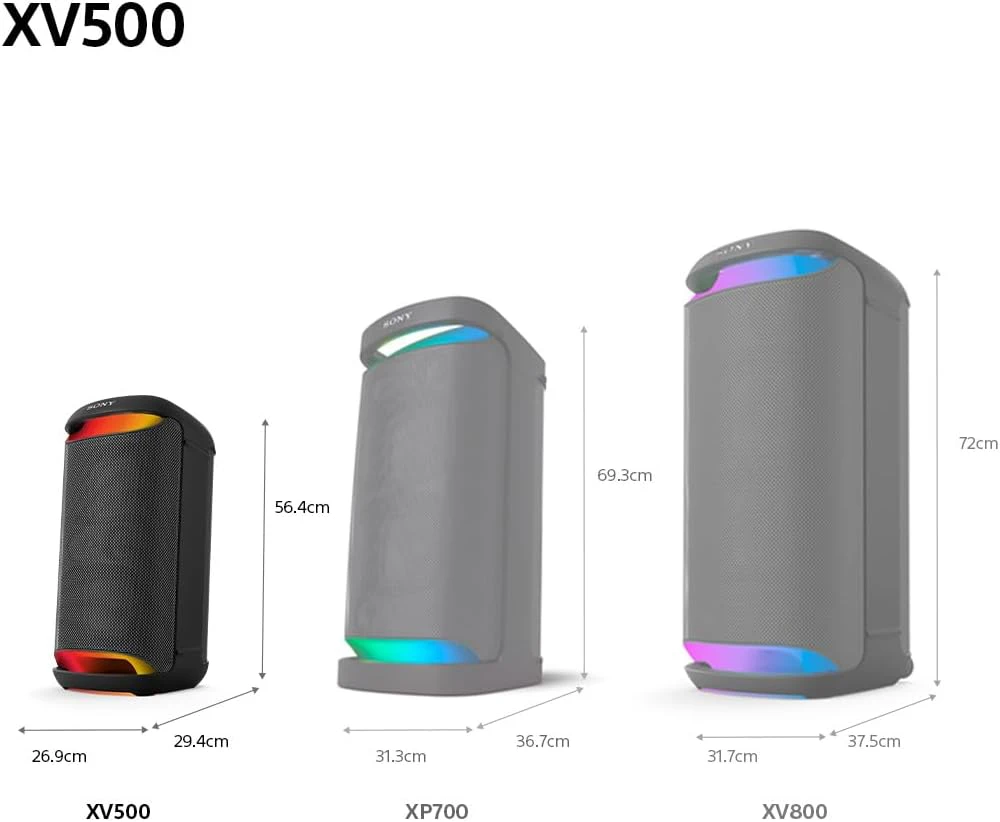 Sony SRS-XV500B nešiojama kolonėlė
