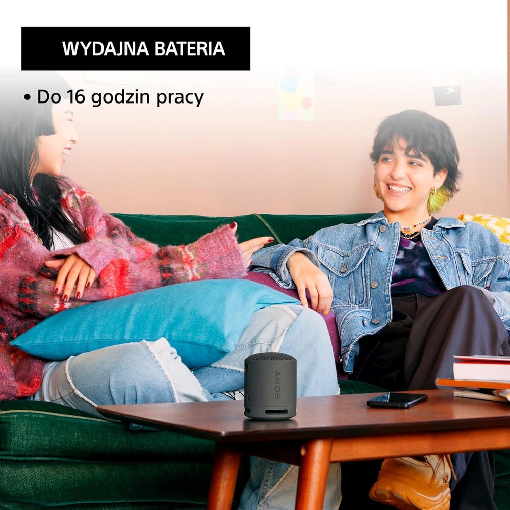 Nešiojama kolonėlė Sony SRS-XB100, Juodos spalvos