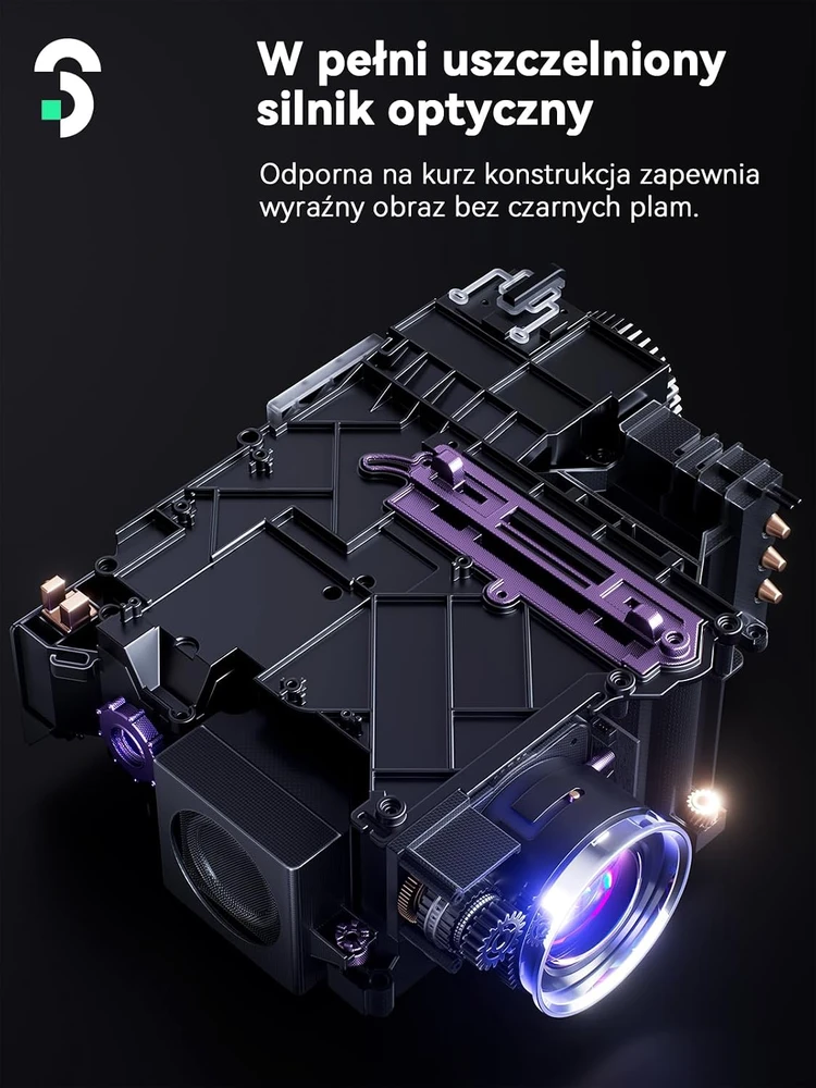 SOOMFON nešiojamasis išmanusis projektorius 1920 x 1080 su Wi-Fi ir Bluetooth SK3