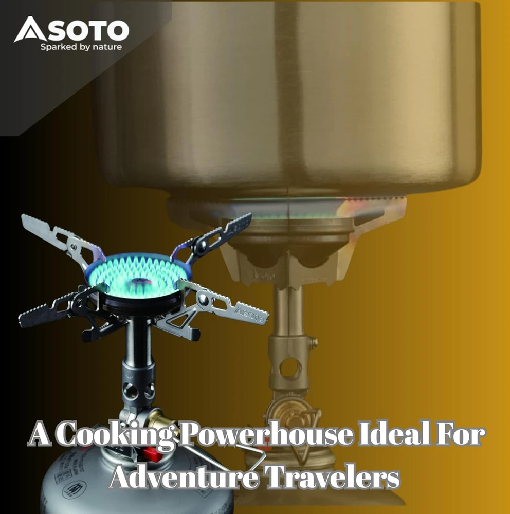 SOTO WindMaster turistinė viryklė su mikroreguliatoriumi, 3260 W galia, 4Flex