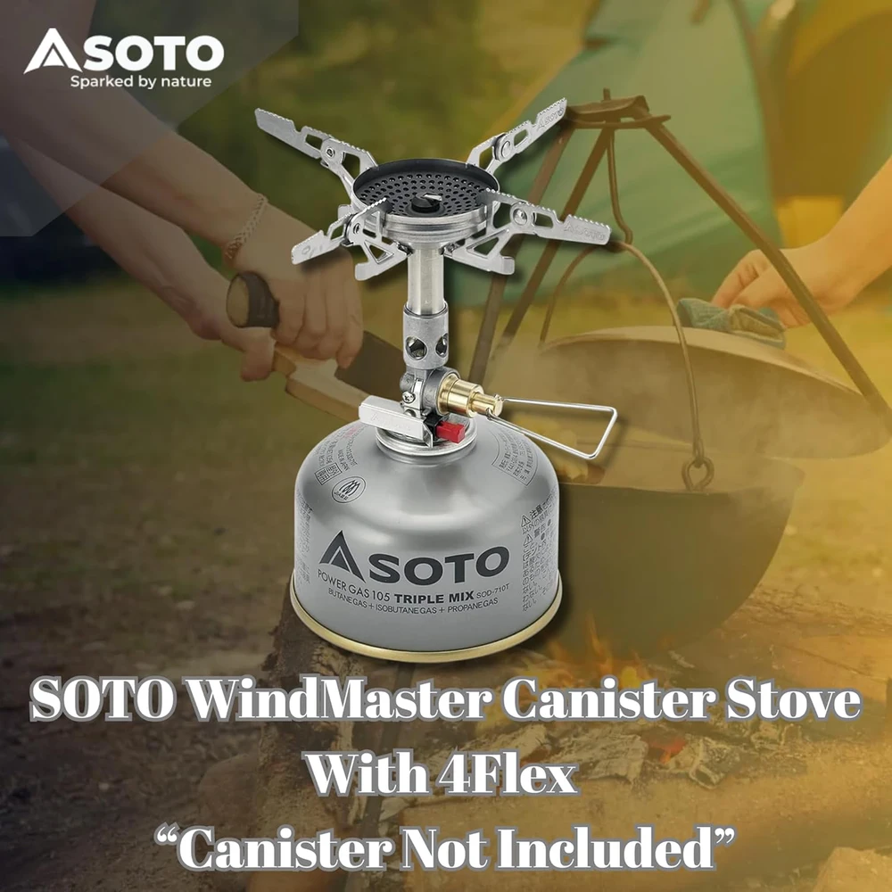 SOTO WindMaster turistinė viryklė su mikroreguliatoriumi, 3260 W galia, 4Flex