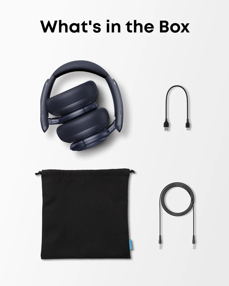 Belaidės ausinės Anker SoundCore Life Q30, Mėlynos spalvos