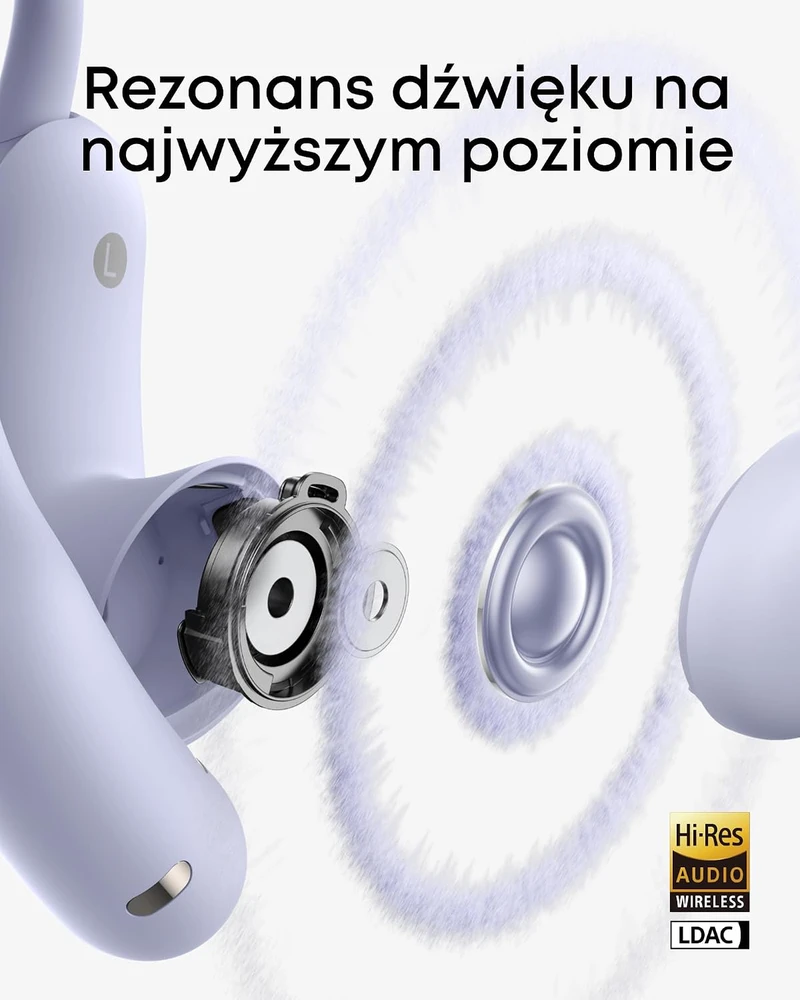 soundcore atviro tipo belaidės ausinės AeroFit 2 Pro su ANC, Bluetooth 6.1 ir 4 mikrofonais A3875