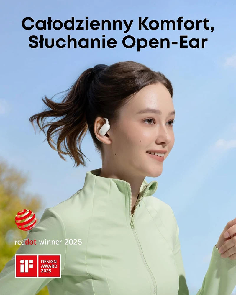 soundcore atviros belaidės ausinės AeroFit 2 Bluetooth 5.4, LDAC, 42 val., A3874