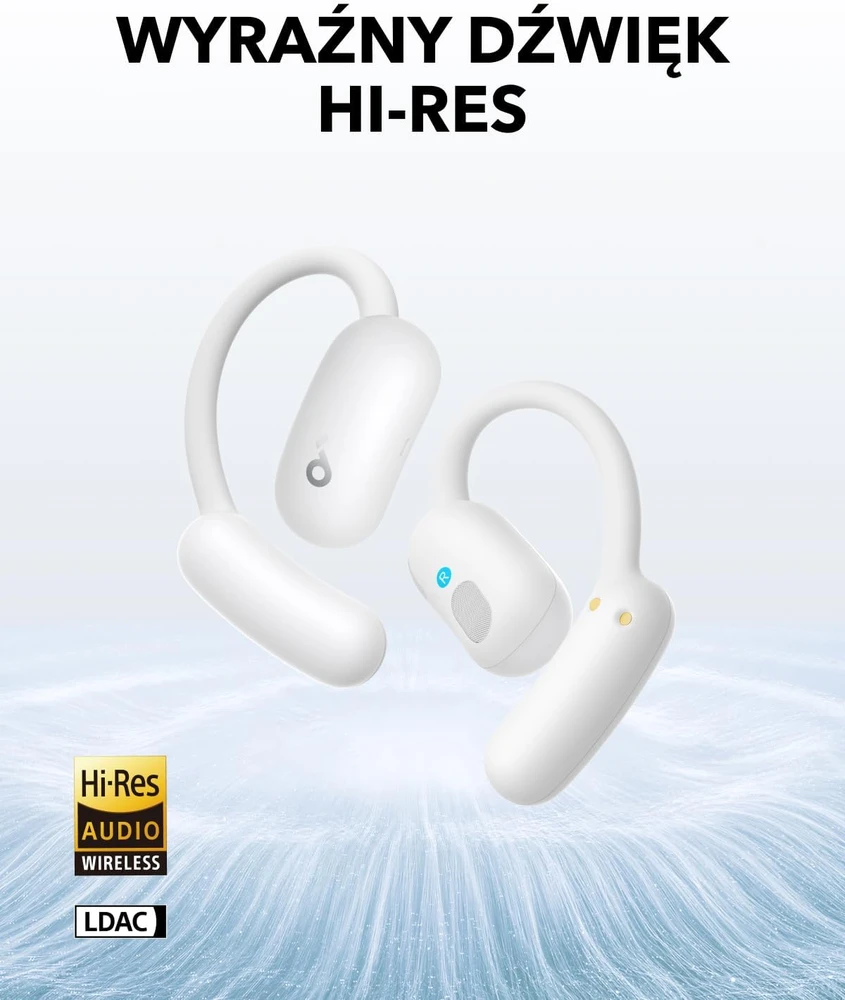 soundcore atviros belaidės ausinės AeroFit 2 Bluetooth 5.4, LDAC, 42 val., A3874