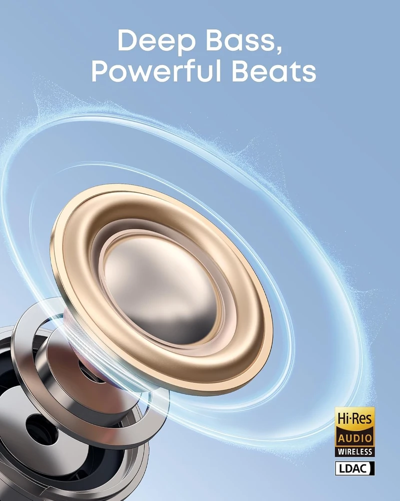 soundcore atviros belaidės ausinės Bluetooth 6.0 su FlexiClip ir IP55 C50i