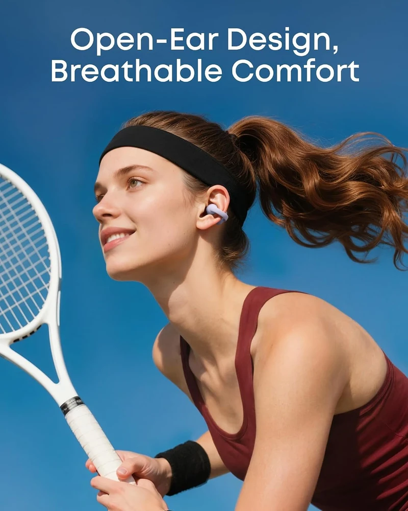 soundcore atviros belaidės ausinės Bluetooth 6.0 su FlexiClip ir IP55 C50i