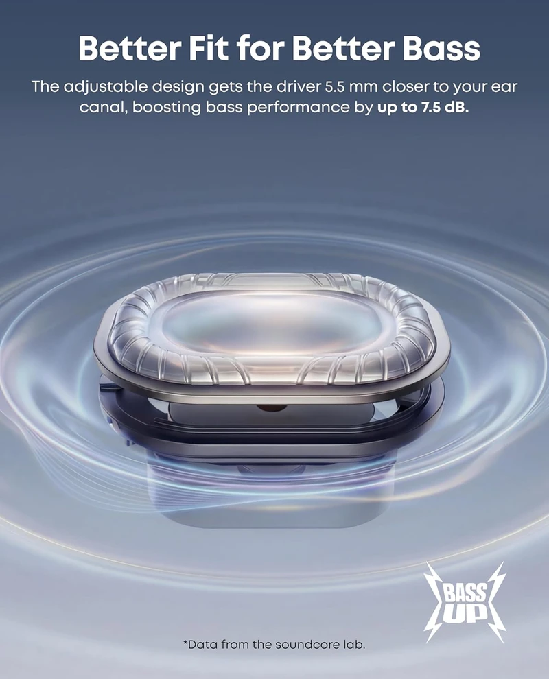 Soundcore atviros konstrukcijos belaidės ausinės V40i, Bluetooth 5.4, IP55, balta