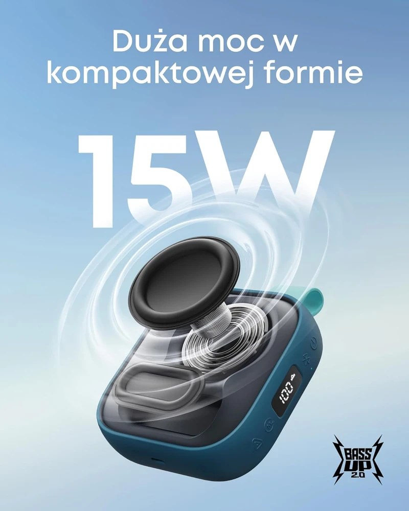 Soundcore belaidė nešiojama Bluetooth kolonėlė 15 W, IP68, BassUp 2.0, 24 h, Boom Go 3i