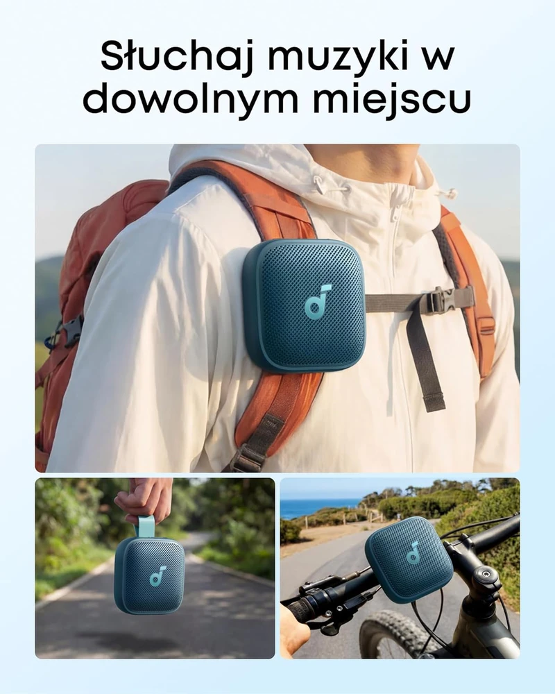 Soundcore belaidė nešiojama Bluetooth kolonėlė 15 W, IP68, BassUp 2.0, 24 h, Boom Go 3i