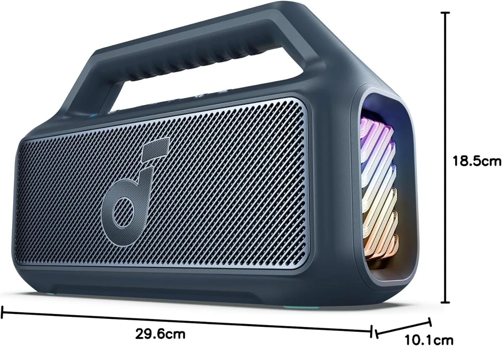 Soundcore Motion Boom 2 nešiojama kolonėlė, juodos spalvos