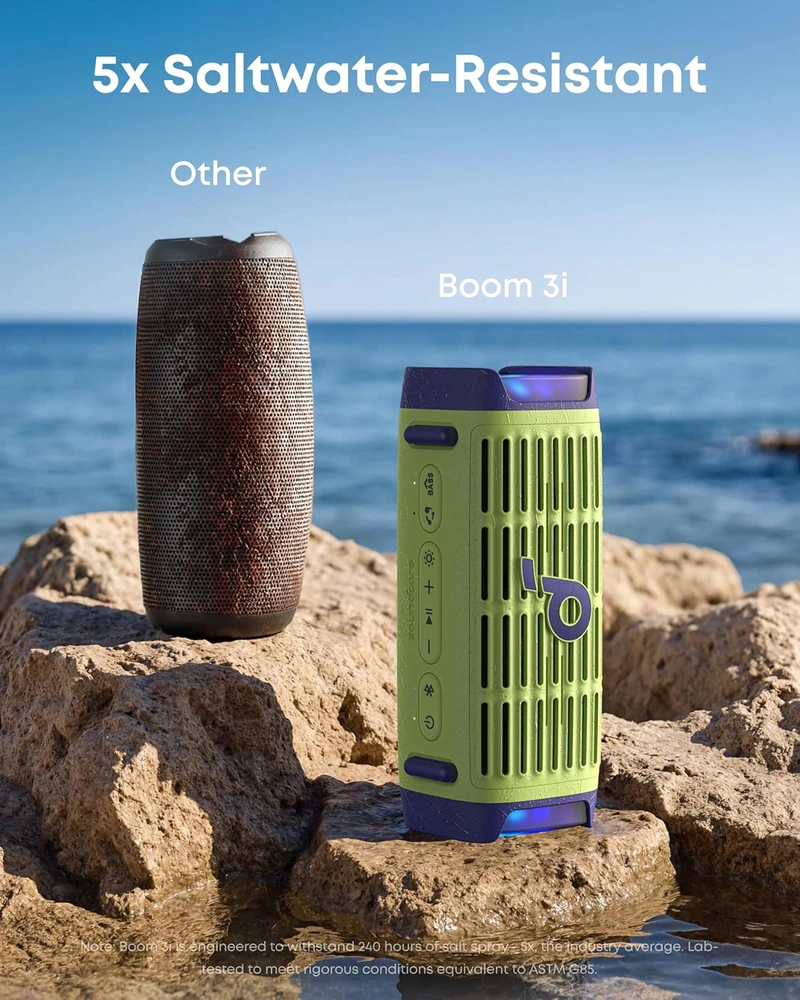 Anker Soundcore Speaker | Boom 3i | 50 W | Atsparus vandeniui | Bluetooth | Belaidė jungtis | Portable | Žalias