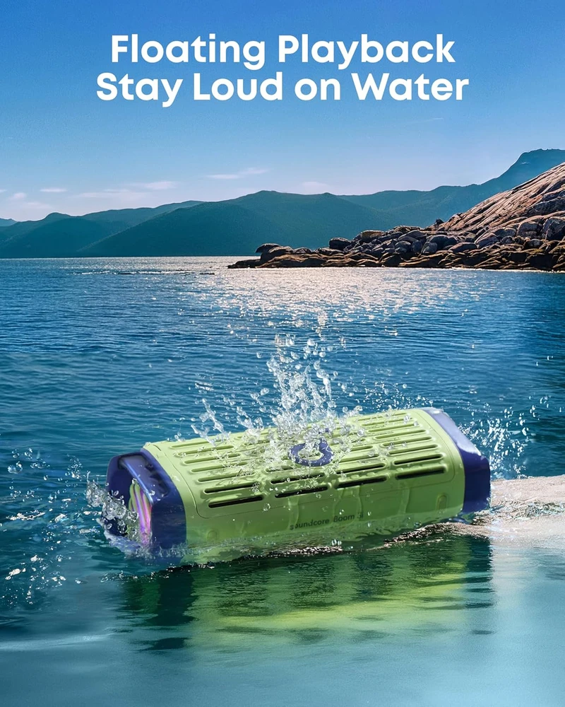 Anker Soundcore Speaker | Boom 3i | 50 W | Atsparus vandeniui | Bluetooth | Belaidė jungtis | Portable | Žalias