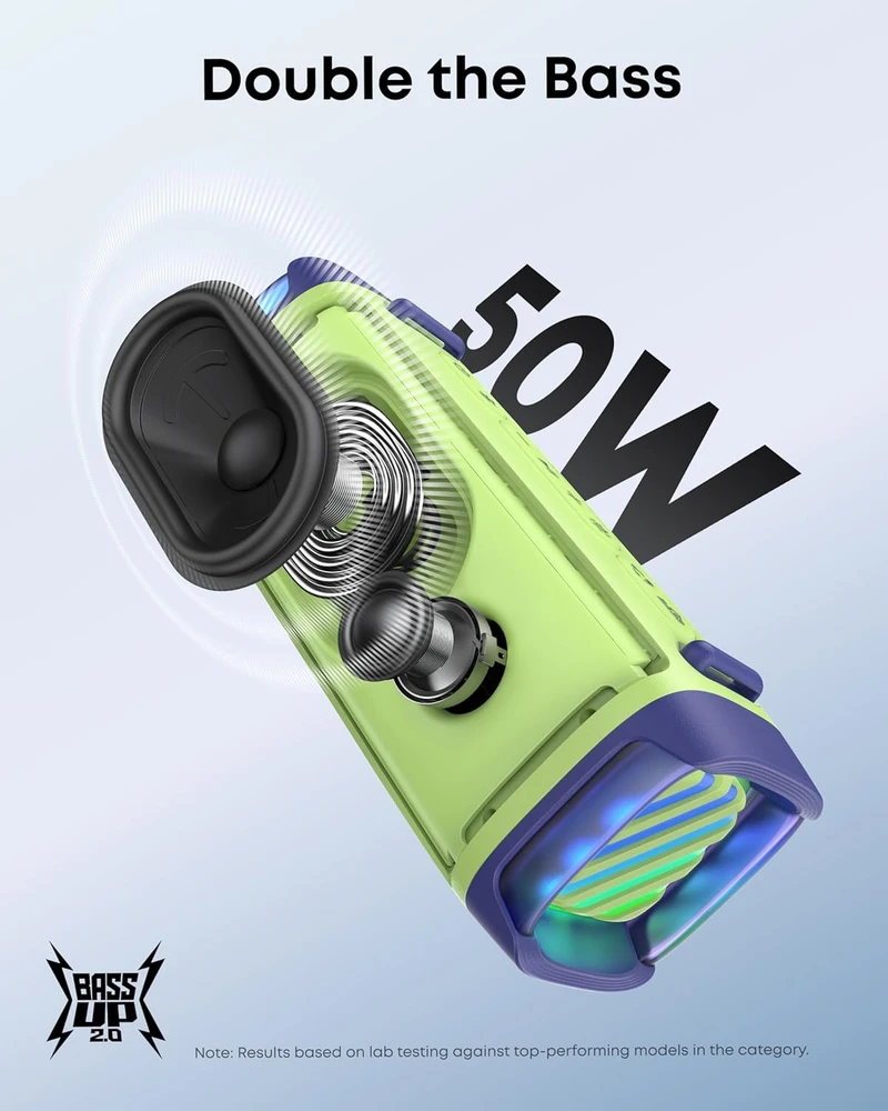 Anker Soundcore Speaker | Boom 3i | 50 W | Atsparus vandeniui | Bluetooth | Belaidė jungtis | Portable | Žalias