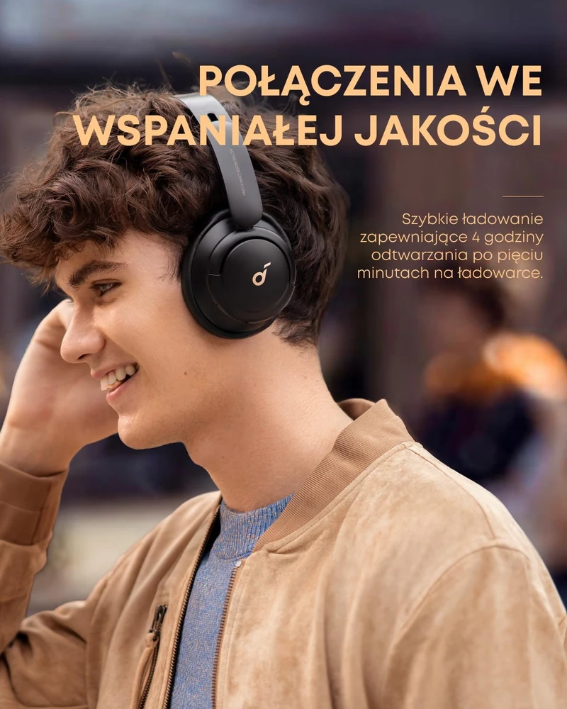 Belaidės ausinės Anker SoundCore Life Q30, Juodos spalvos