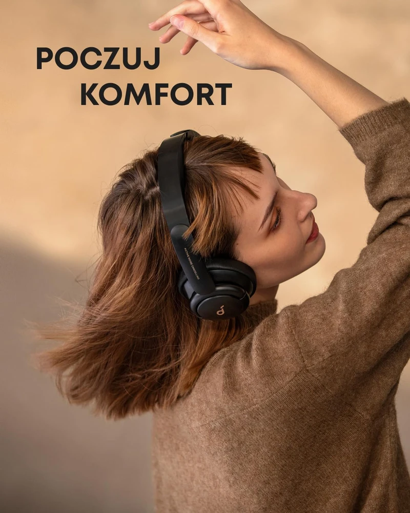 Belaidės ausinės Anker SoundCore Life Q30, Juodos spalvos