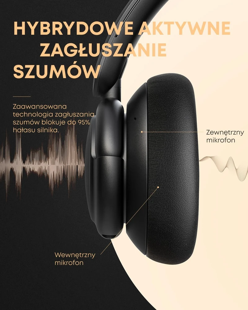 Belaidės ausinės Anker SoundCore Life Q30, Juodos spalvos