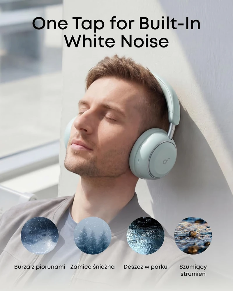 soundcore belaidės ant ausų dedamos ausinės su ANC, LDAC, 50 val., D1402