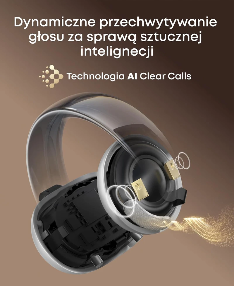 soundcore belaidės atviros ausinės su klipsu, Bluetooth 5.0, 4 mikrofonai, A3388
