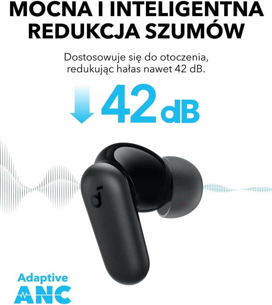 soundcore belaidės į ausis įdedamos ausinės Bluetooth 5.4 su ANC P30i