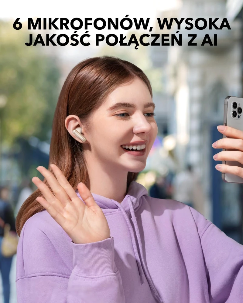 soundcore belaidės į ausis įdedamos ausinės Bluetooth 5.3 su ANC ir 60 val. baterija P40i