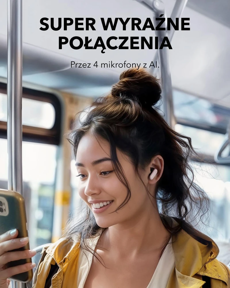soundcore belaidės į ausis įdedamos ausinės su ANC, Bluetooth 5.4 ir IP54, P30i