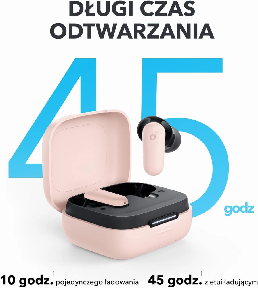 soundcore belaidės į ausis įdedamos ausinės su ANC, Bluetooth 5.4 ir IP54, P30i
