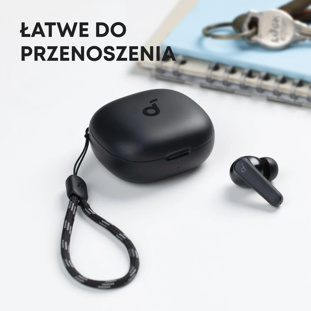 soundcore belaidės į ausis įdedamos ausinės su Bluetooth 5.3 ir 10 mm garsiakalbiais, IPX5, A3949
