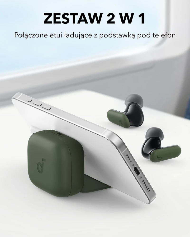 soundcore belaidės į ausis įdedamos ausinės P30i su ANC, Bluetooth 5.4, žalios