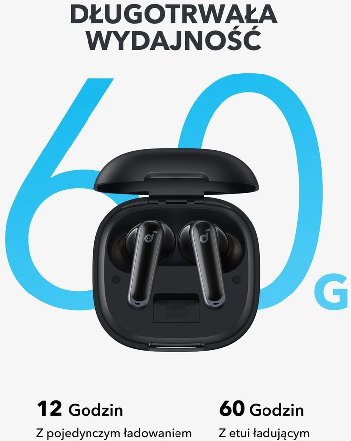 soundcore belaidės į ausis įdedamos ausinės su ANC, Bluetooth 5.0, 60 h P40i
