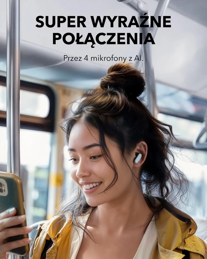 soundcore belaidės į ausis įstatomos ausinės su ANC, Bluetooth 5.4, mėlynos, P30i