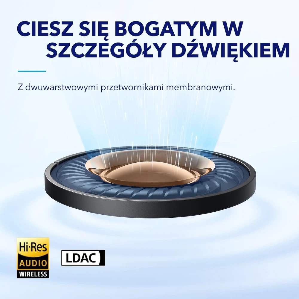 Ausinės Anker Soundcore Space A40, Juodos