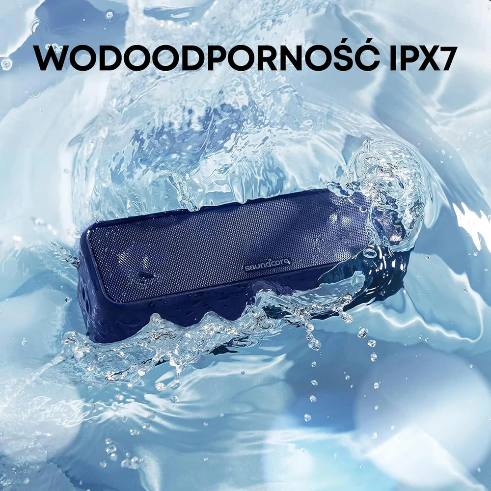 Soundcore Bluetooth kolonėlė 16 W, 24 val. grojimo, IPX7, Bluetooth 5.0, mėlyna, A3117