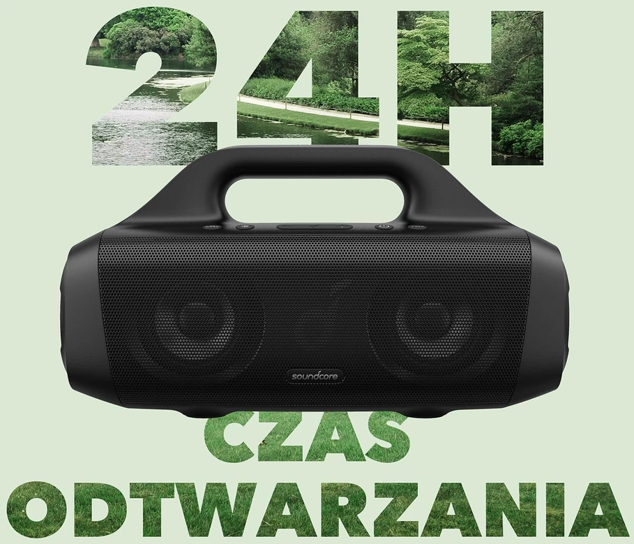 soundcore Bluetooth nešiojamasis garsiakalbis Motion Boom 30 W, IPX7, iki 24 h, A3118