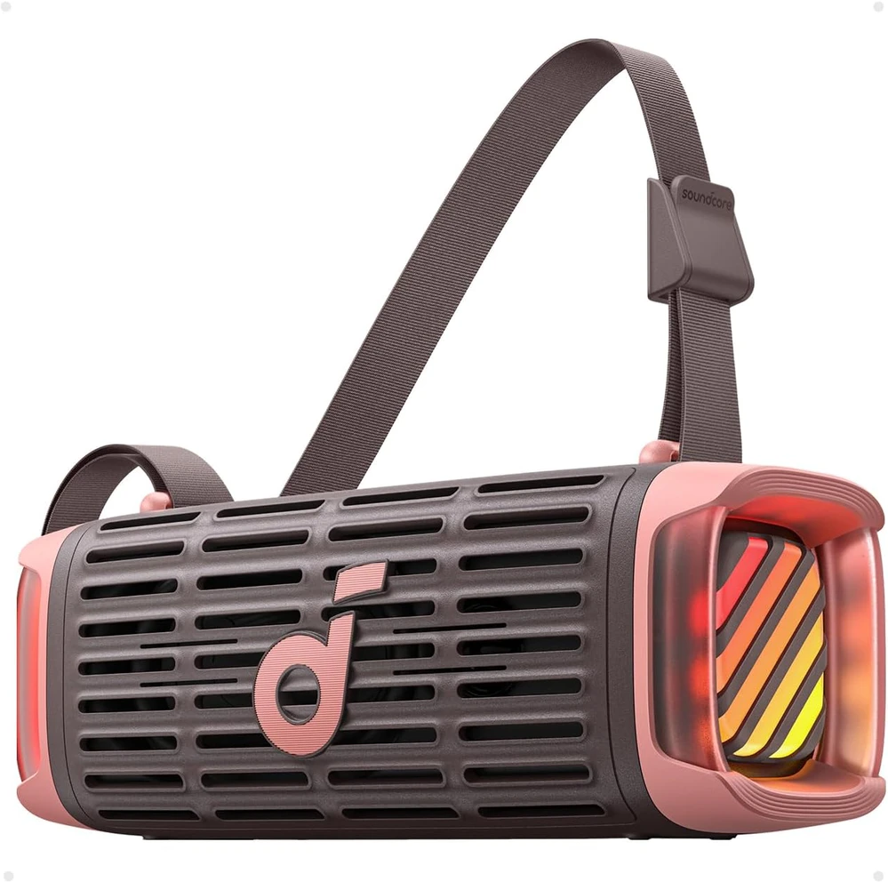 Nešiojama kolonėlė Anker Soundcore Boom 3i, Rudos spalvos