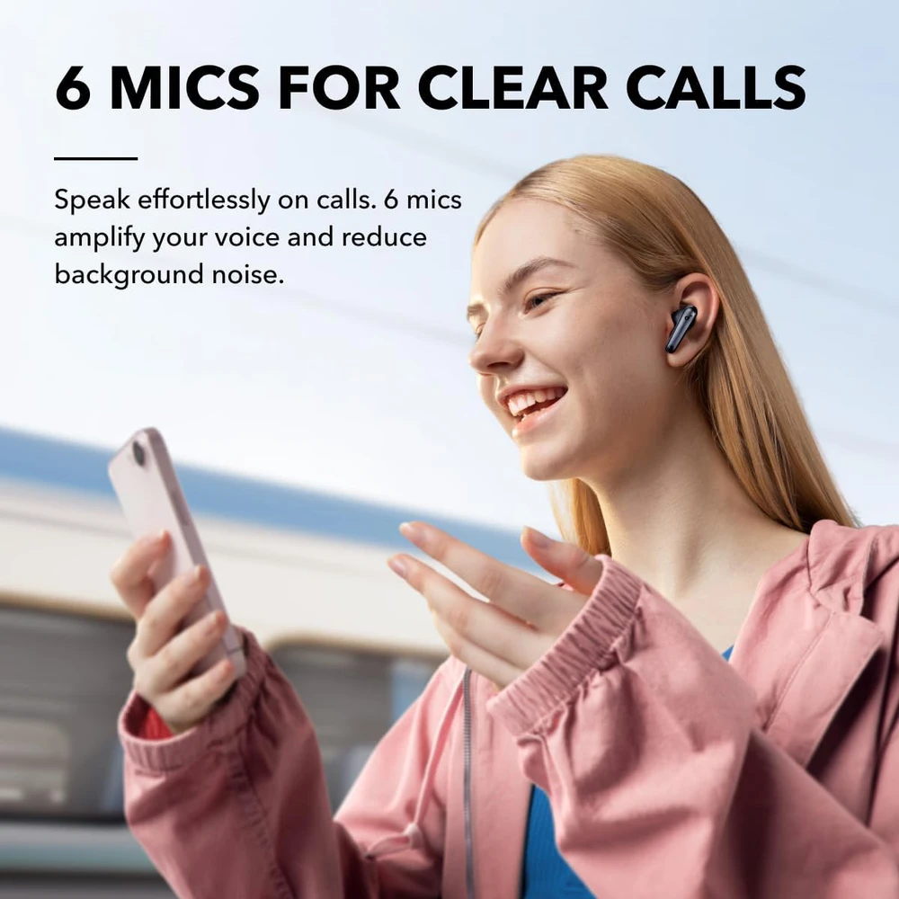 Belaidės ausinės Anker Soundcore Liberty 4 NC, Juodos