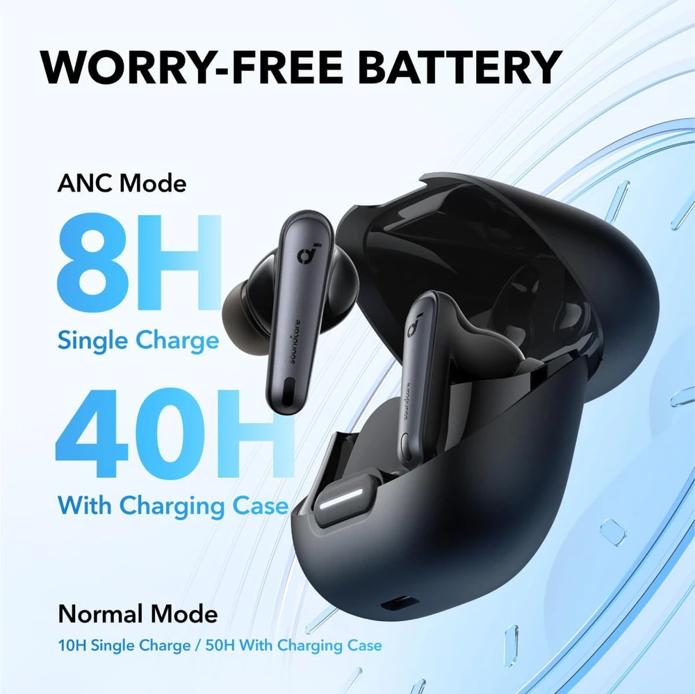 Belaidės ausinės Anker Soundcore Liberty 4 NC, Juodos
