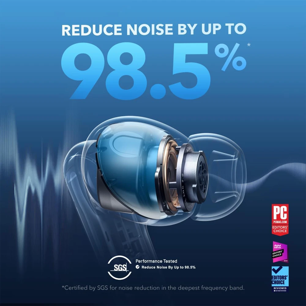 Belaidės ausinės Anker Soundcore Liberty 4 NC, Juodos