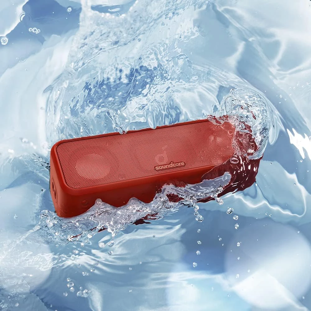 Soundcore nešiojama Bluetooth kolonėlė 16 W, IPX7, 24 val. veikimo laikas, raudona, A3117