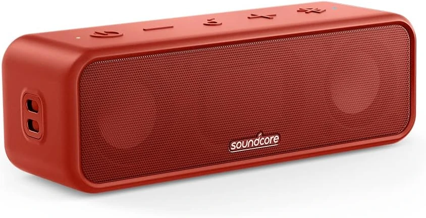 Soundcore nešiojama Bluetooth kolonėlė 16 W, IPX7, 24 val. veikimo laikas, raudona, A3117